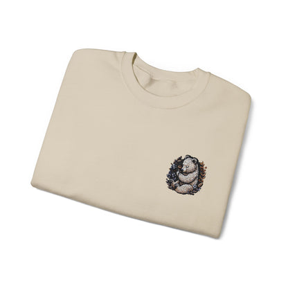 Custom Embroidered Sweatshirt Cozy Panda Crewneck Personalized Sweatshirt