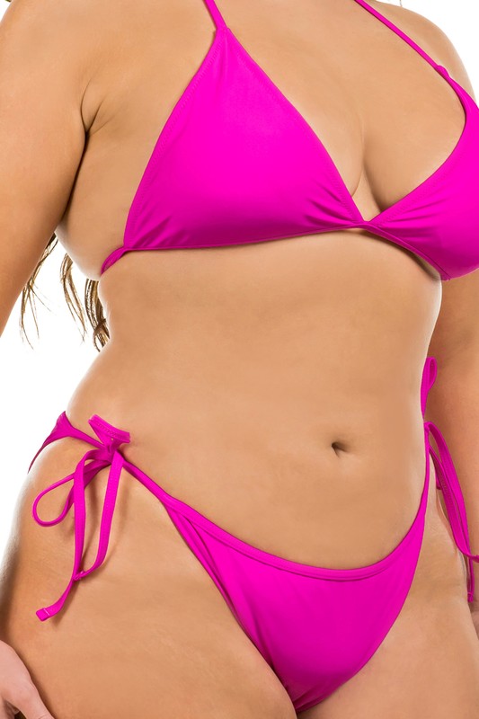 Plus Triangular 2 Piece Bikini
