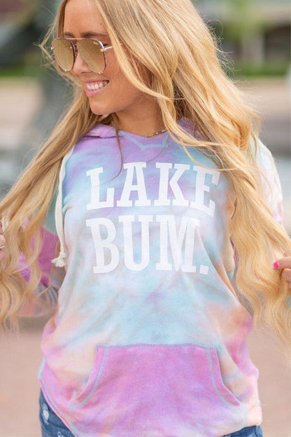 Lake Bum Tye Dye Light Weight Hoodie