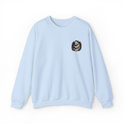 Custom Embroidered Sweatshirt Cozy Panda Crewneck Personalized Sweatshirt