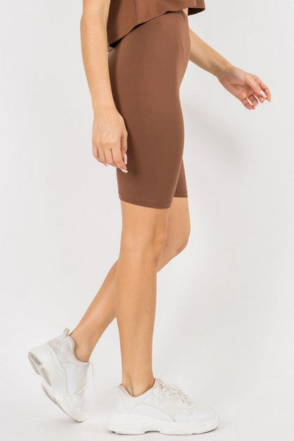 Yelete Women's Peach Skin Bike Shorts