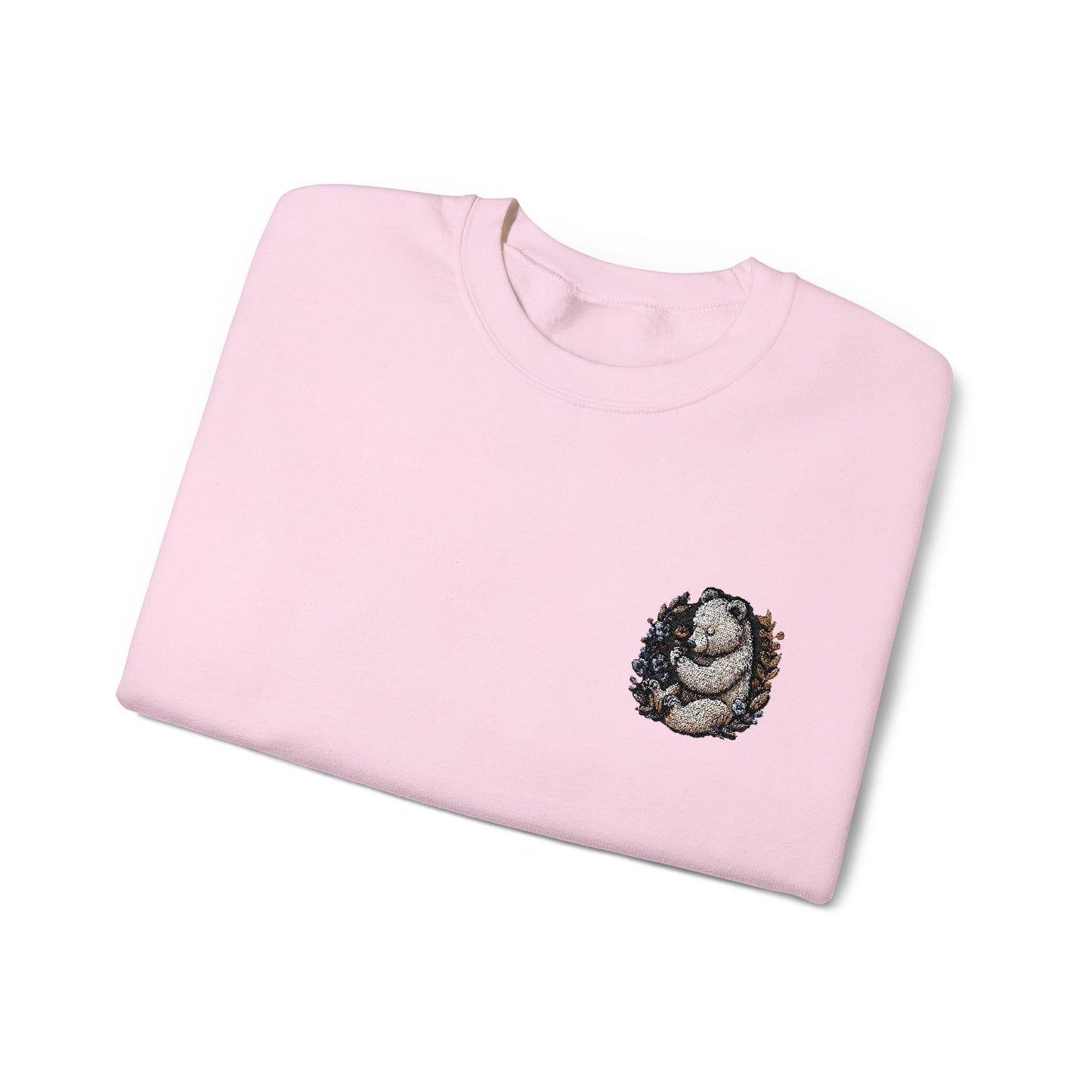 Custom Embroidered Sweatshirt Cozy Panda Crewneck Personalized Sweatshirt