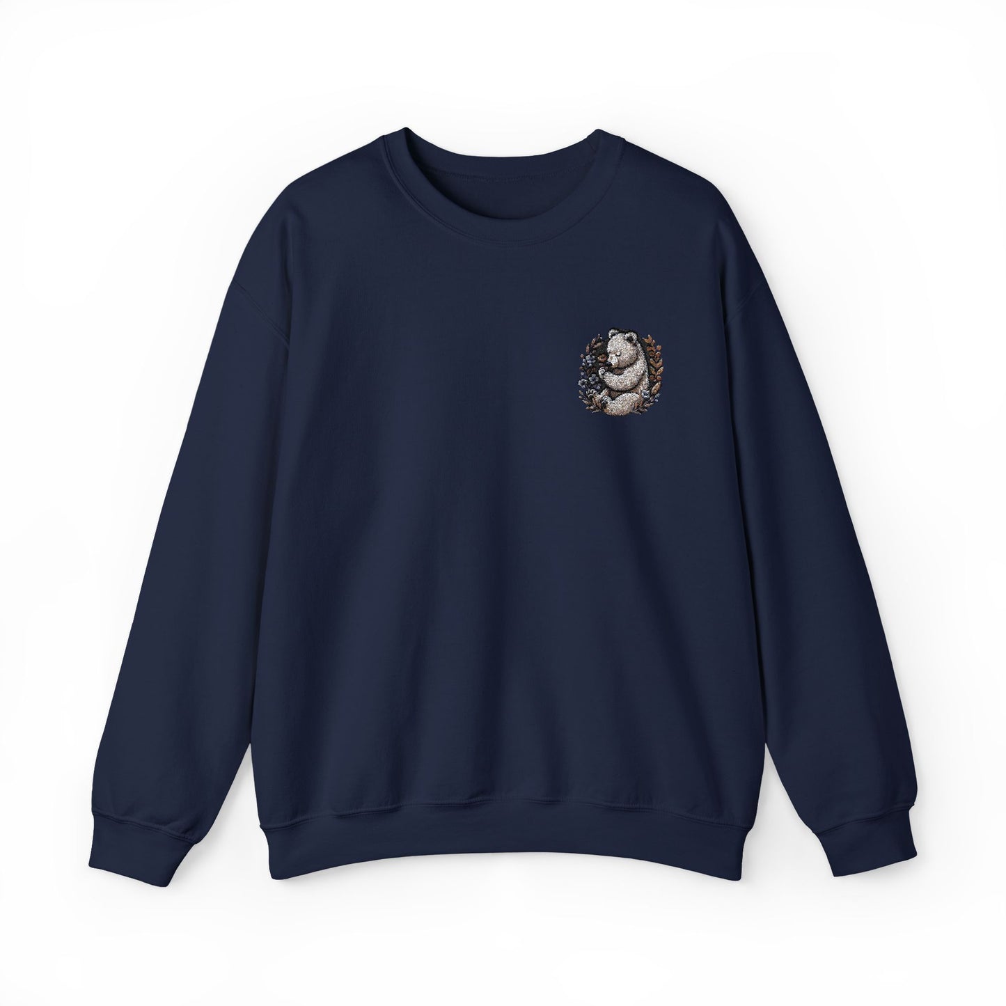 Custom Embroidered Sweatshirt Cozy Panda Crewneck Personalized Sweatshirt