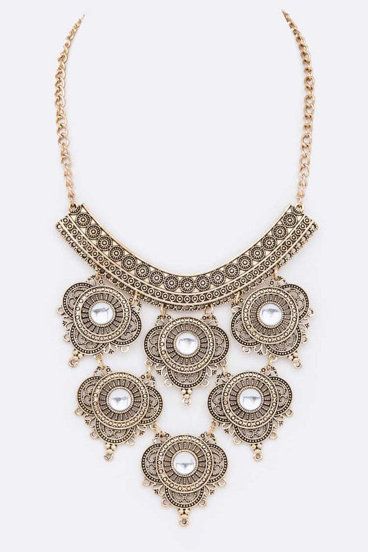 Vintage Statement Bib Necklace
