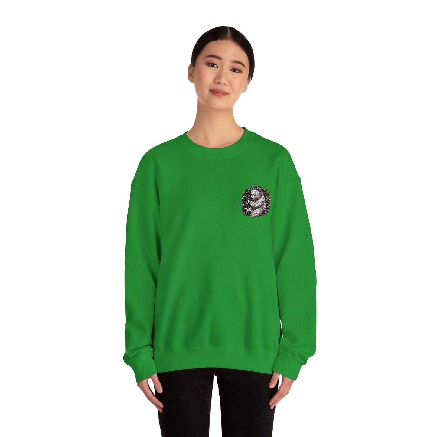 Custom Embroidered Sweatshirt Cozy Panda Crewneck Personalized Sweatshirt
