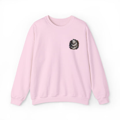 Custom Embroidered Sweatshirt Cozy Panda Crewneck Personalized Sweatshirt