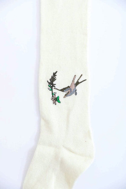 Leto Accessories Hummingbird Wool Knee High Socks