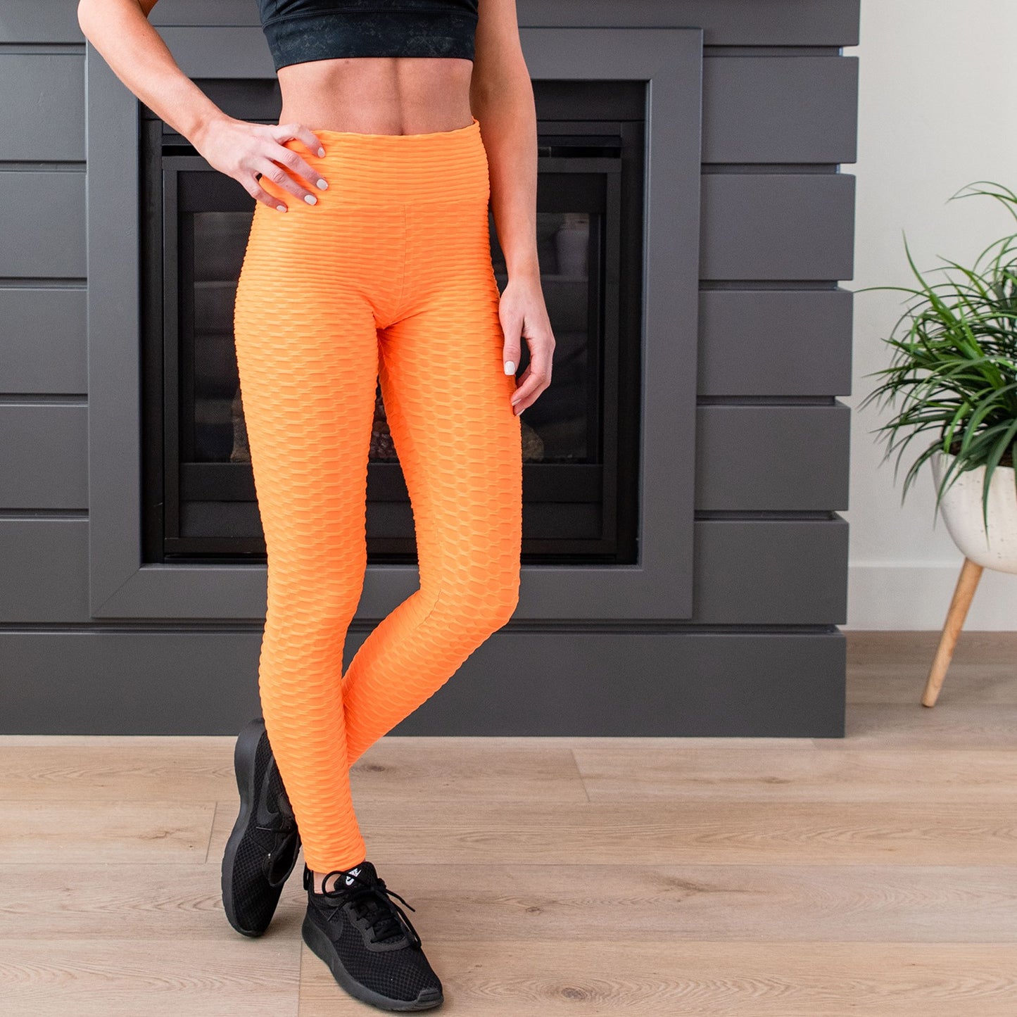 Pull On Comfy Anti Cellulite Leggings - S/M-L/XL