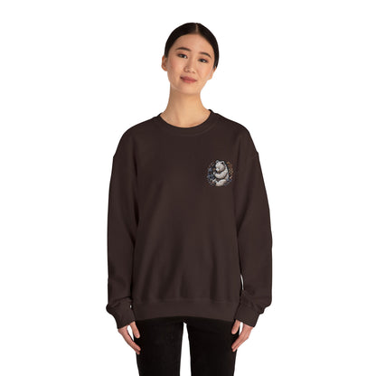 Custom Embroidered Sweatshirt Cozy Panda Crewneck Personalized Sweatshirt