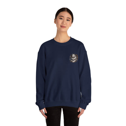 Custom Embroidered Sweatshirt Cozy Panda Crewneck Personalized Sweatshirt