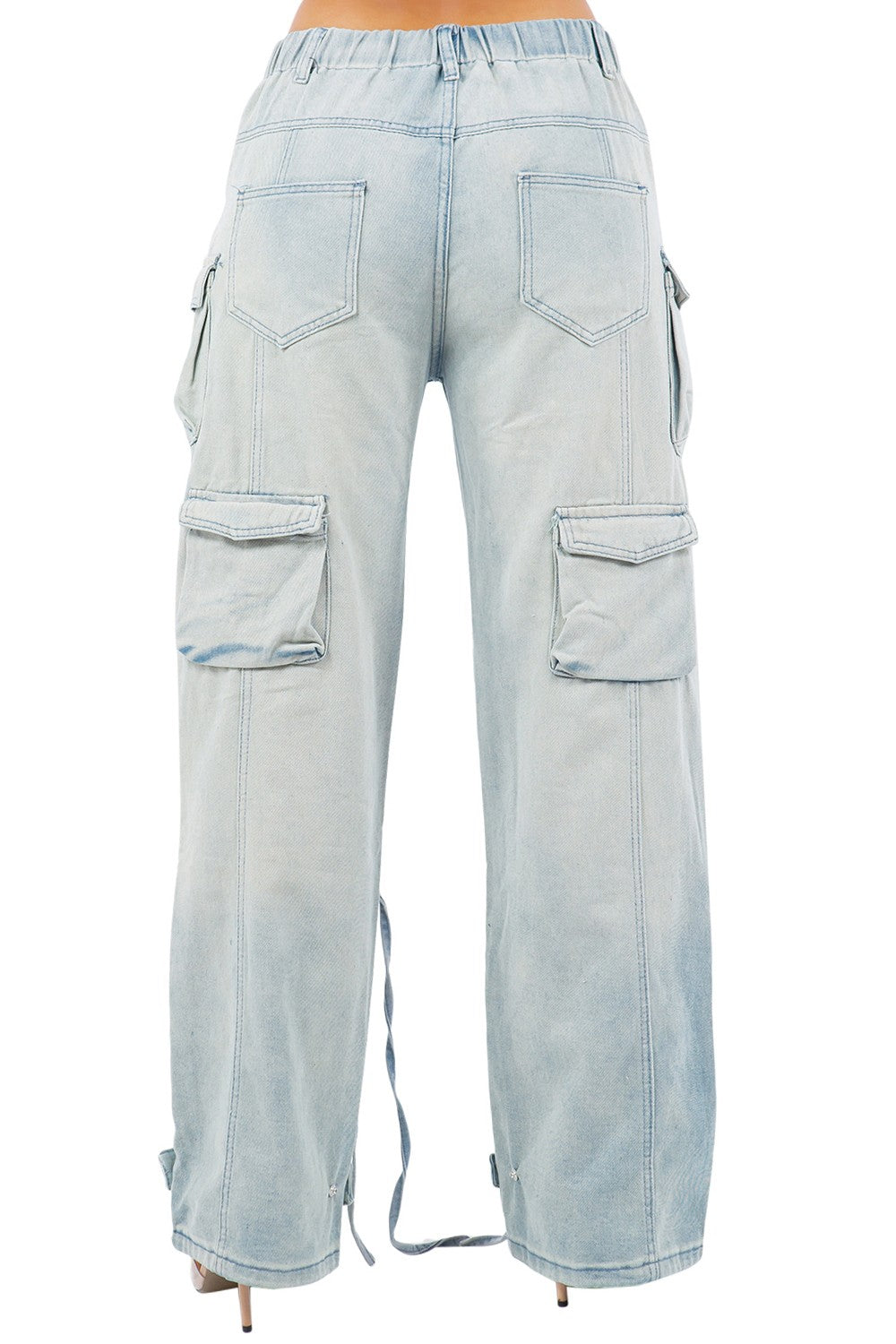 SEXY CARGO STYLE DENIM PANTS