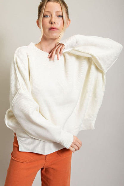 Eesome | Long Sleeve Ribbed Sweater