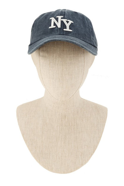 NY (New York) Embroidery Pigment Cap