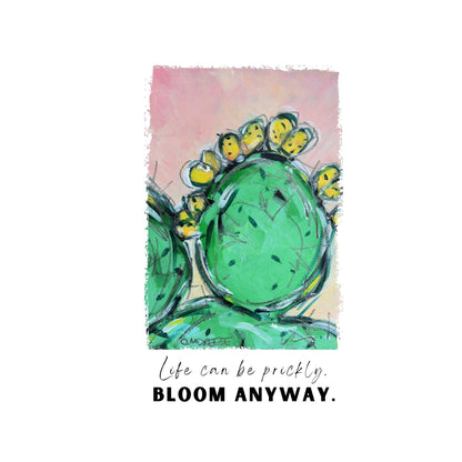 Dish Towel - "Life can be prickly" Cactus
