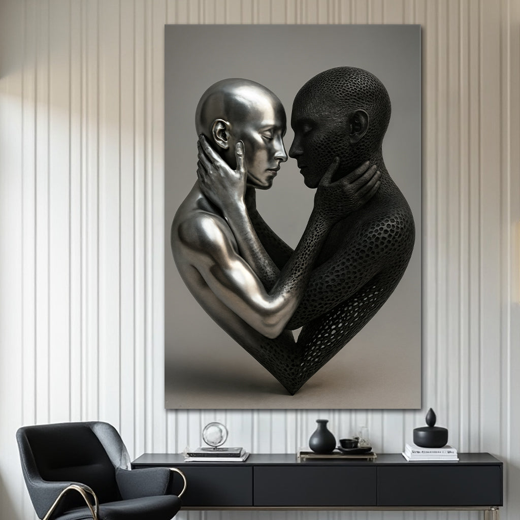 Eternal Love Figure Abstract Wall Art VIII