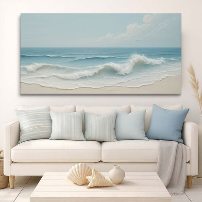 Serene Ocean Wave Coastal Wall Art VIII