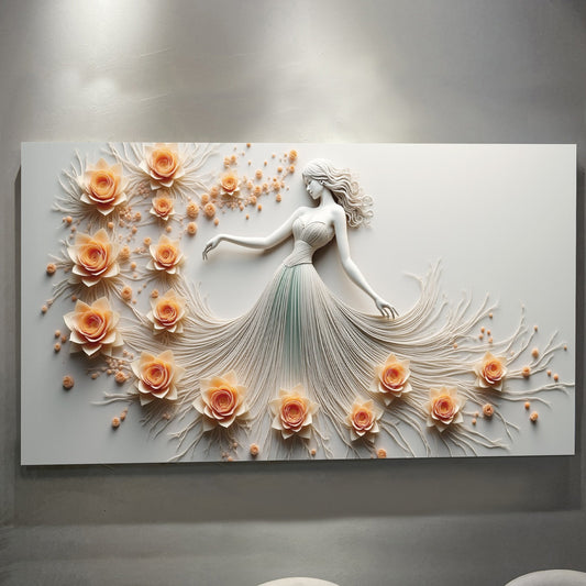 Modern Minimalist Woman Dance Wall Art