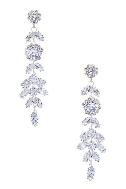 Cubic Zirconia Chandelier Drop Earrings