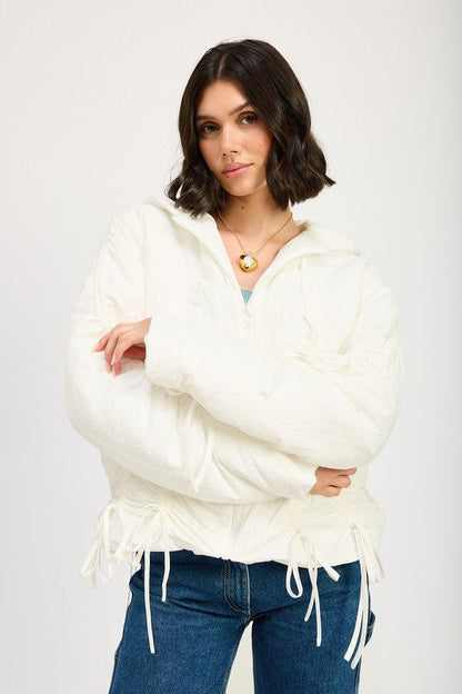 Emory Park Ruched Puff Jacket