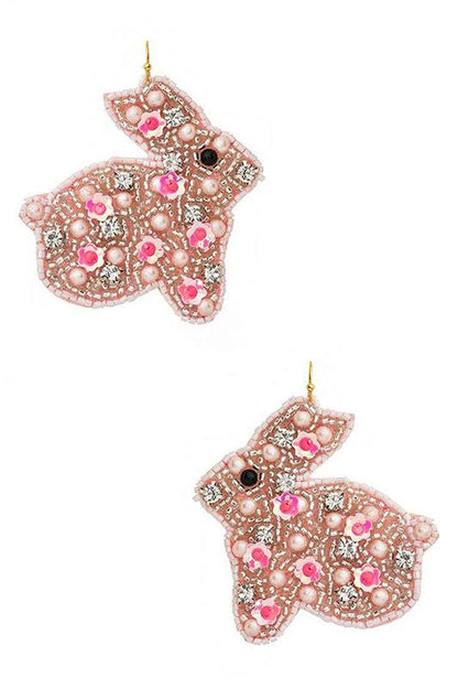Bunny Beaded Iconic Earrings