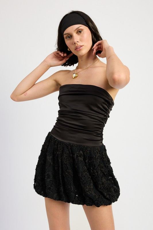 Emory Park | Ruched Bubble Mini Tube Dress