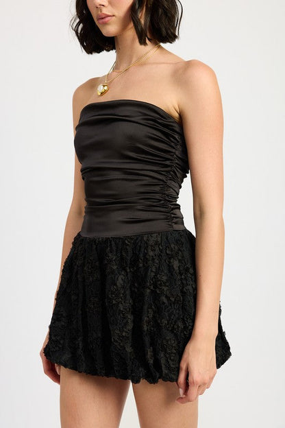 Emory Park | Ruched Bubble Mini Tube Dress