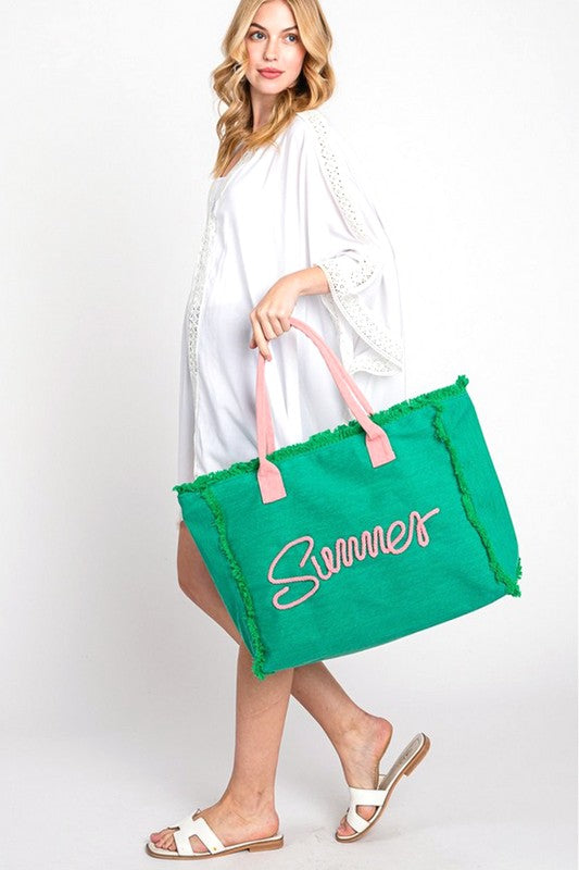 SUMMER Fringe Oversize Fashion Tote