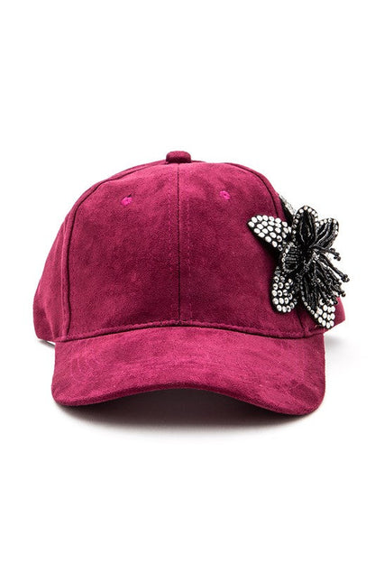 Beaded Flower Rhinestone 3D Beaded Flower Cap