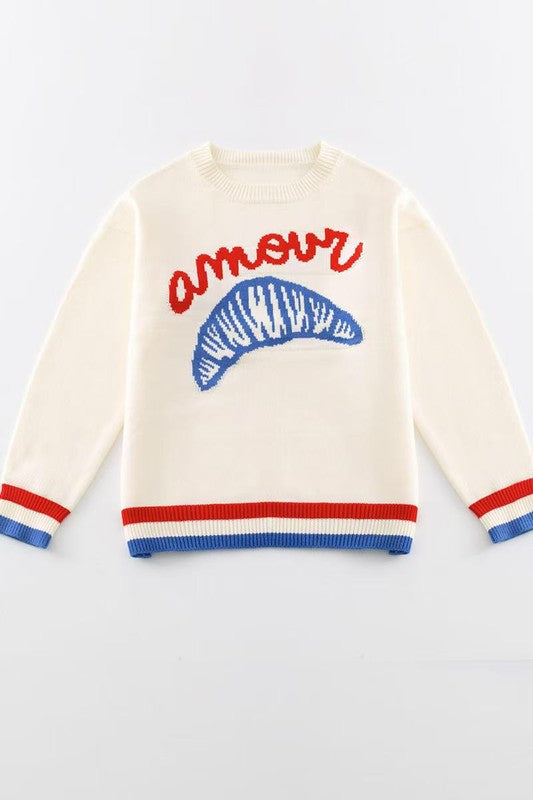 Miss Sparkling | Amour Croissant Sweater