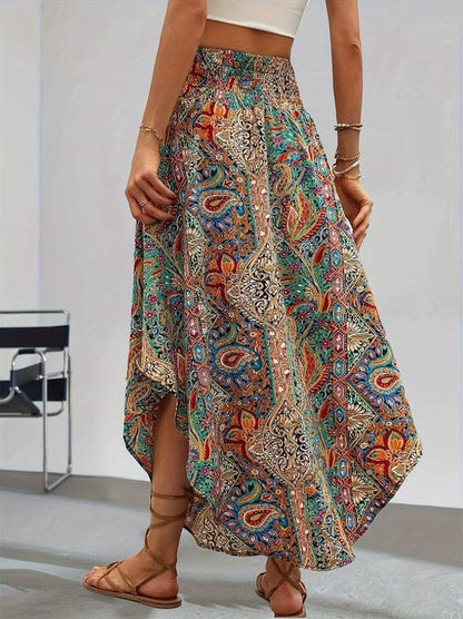 Miss Sparkling Paisley Maxi Skirt