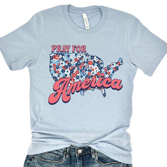 Pray for America Christian T-shirt