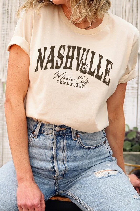 Nashville Music City Graphic Tee