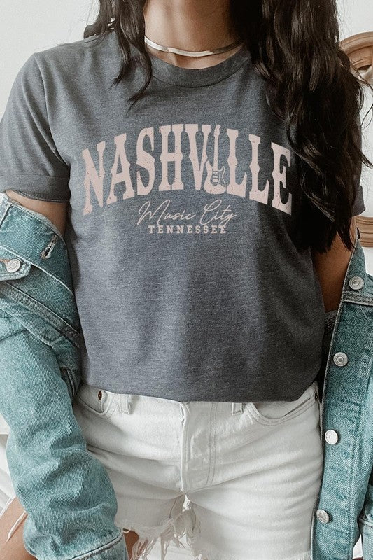 Nashville Music City Graphic Tee