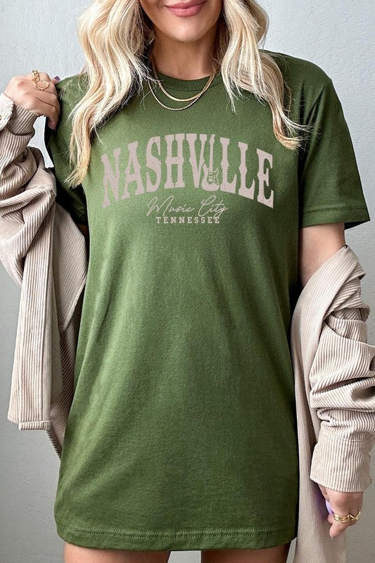 Nashville Music City Graphic Tee