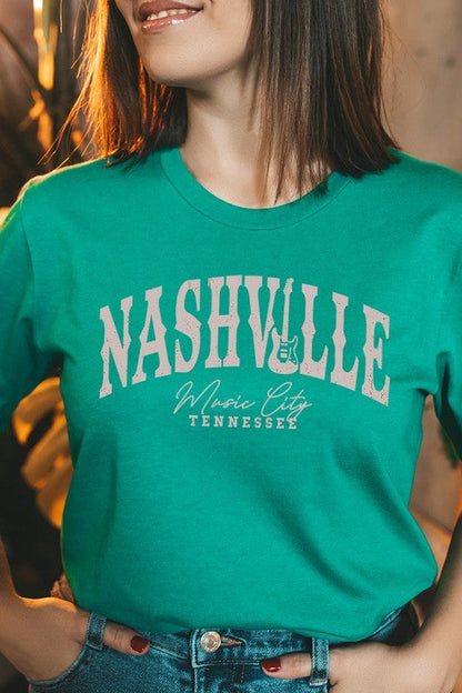 Nashville Music City Graphic Tee