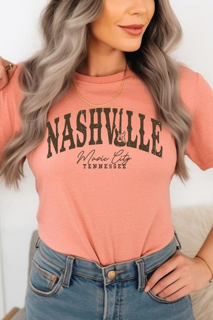 Nashville Music City Graphic Tee