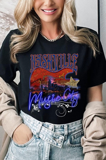 Nashville Music City Graphic Tee