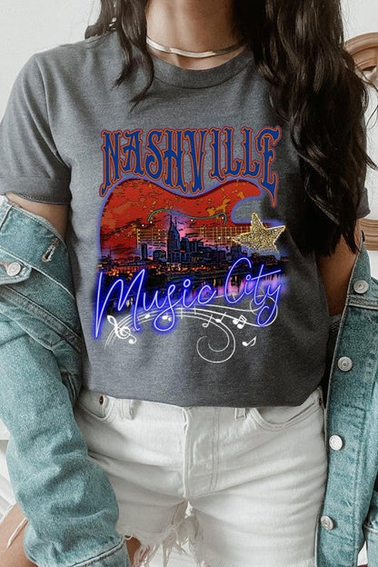 Nashville Music City Graphic Tee