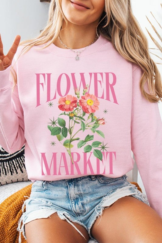 Flower Market Graphic Sweatshirt