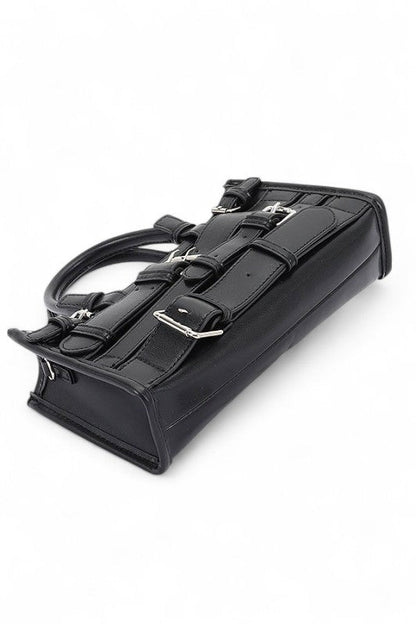 Strappy Buckle Top Handle Y2K Crossbody Bag