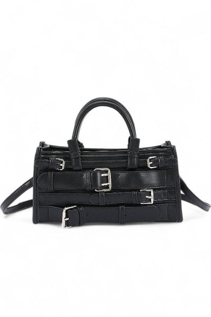 Strappy Buckle Top Handle Y2K Crossbody Bag