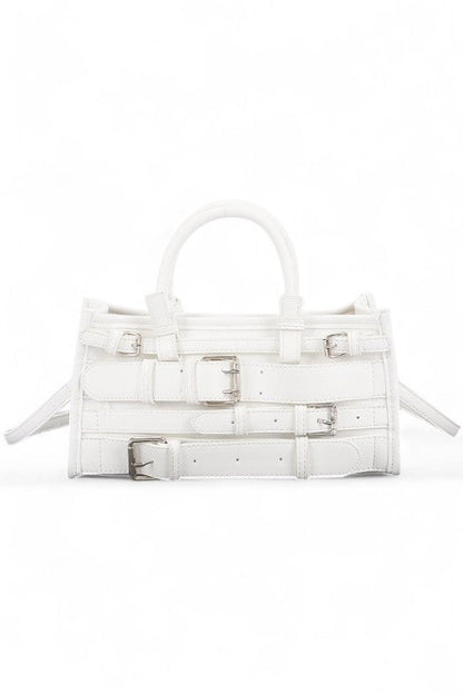 Strappy Buckle Top Handle Y2K Crossbody Bag