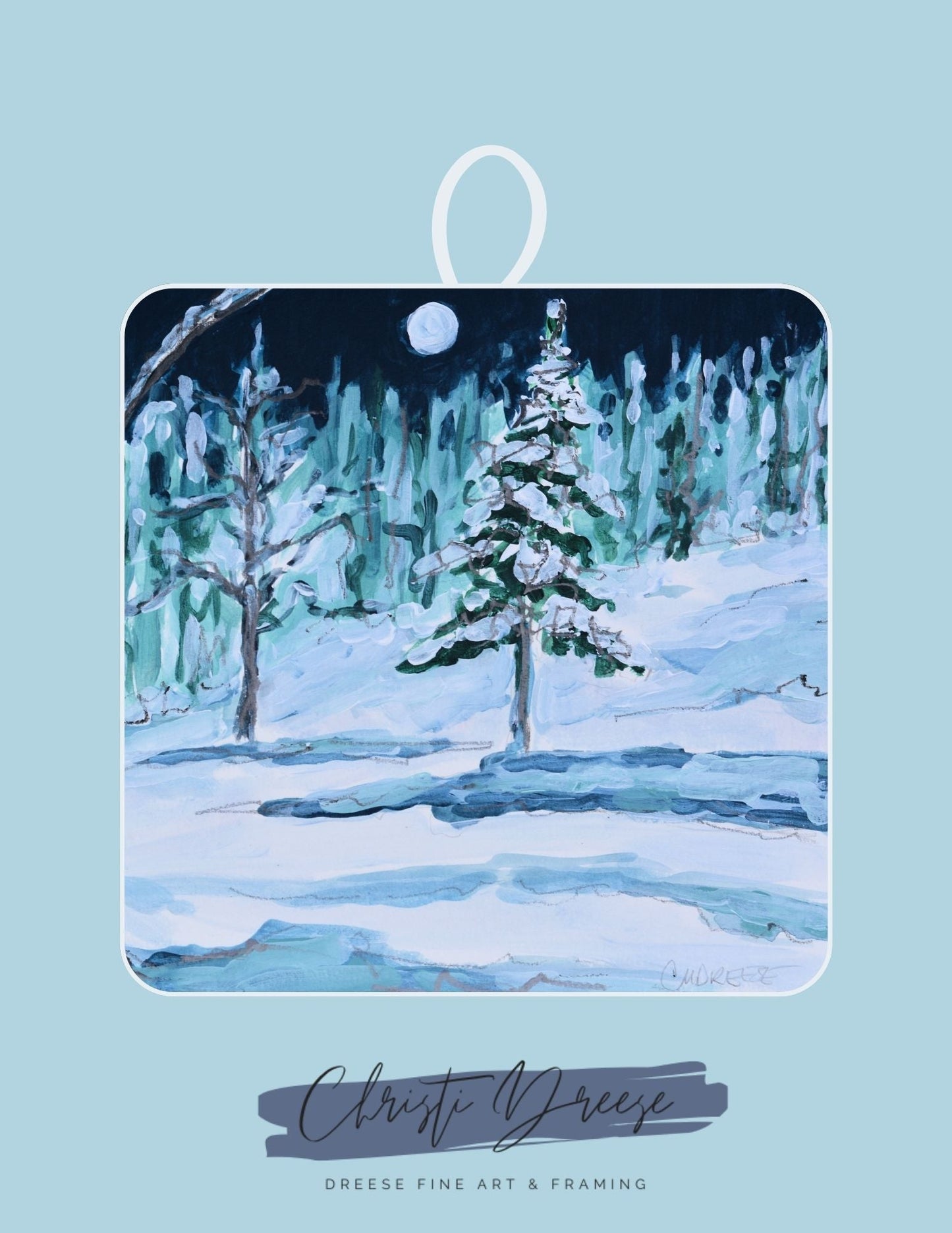 Potholder: Moonlit Stillness