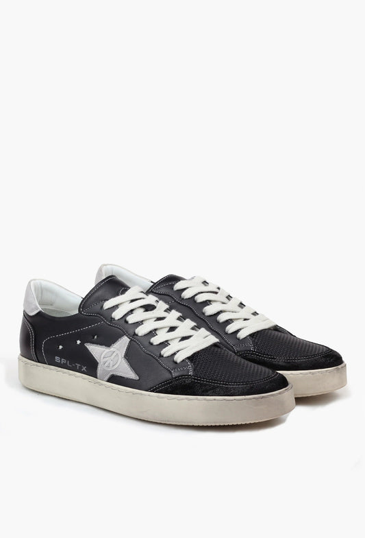 Men's Sepol Distressed Sneaker Matte Black