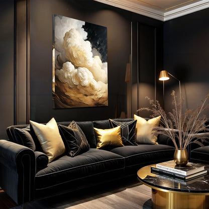 Beige Cloud Abstract Wall Art