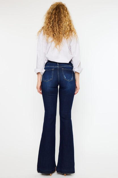 Kancan Mid Rise Slim Flare Jeans