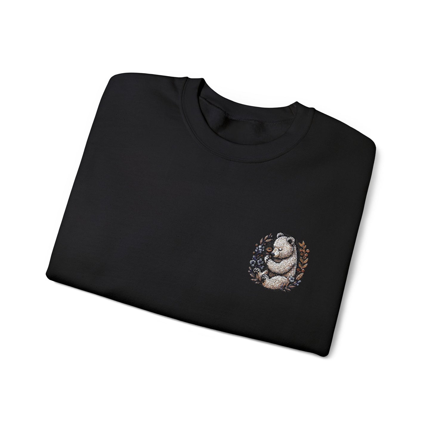 Custom Embroidered Sweatshirt Cozy Panda Crewneck Personalized Sweatshirt