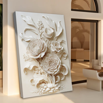 3D Minimalist Flower Wall Art