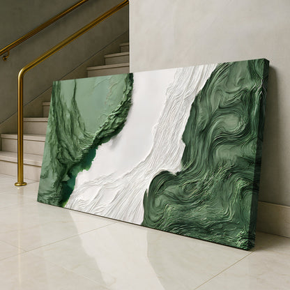 Green Rivers Abstract Wall Art V