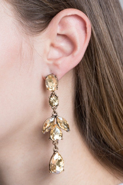 Esmerelda Dangle Earrings | Light Amber